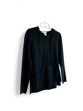 Magaschoni Black Hooded Knit Top EXCELLENT CONDITION